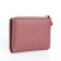 Women's wallet on the button, pink color