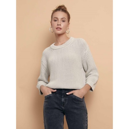 Women's jeans with a high landing CONTE Elegant Mom Fit, size m, color Washed Grey-4