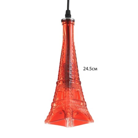 Suspendor "Eiffel" E14 40W Red 8x8x27-127cm-1