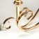 Summary Metal for 3 candles "Turning" Gold with black 39x13.5x42 cm