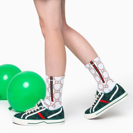 Women's sneakers, green color, size 38-2