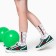 Women's sneakers, green color, size 38
