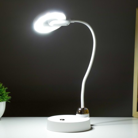Bloom table lamp LED 3W AKB USB white 11.5x13x45 cm Risalux-3