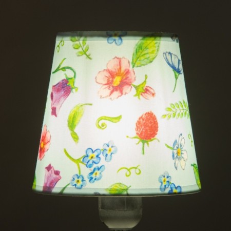 Universal lampshade "Small flowers" clothespin14x14x13cm-5