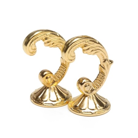 Hook for curtains ks002, one -rod, color gold-6