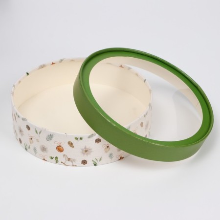 Box for Makarun tube with the window "Christmas Toy", 20 x 6 cm-3