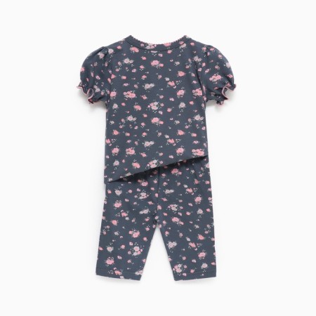 Costume: T-shirt and leggings crumb I am "flower", height 74-80, blue-4