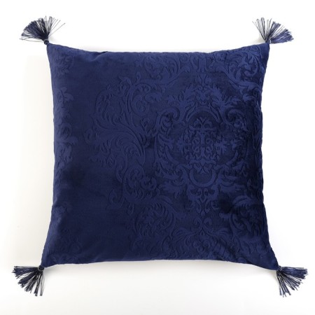 Decorative pillowcase "Ethel" Valencia Blue Ocean with tassels 40 × 40 cm-1