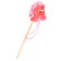 Soft toy "Unicorn-Sckun", on a stick, pink color