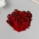 Decorative pheasant feather "Rice. Red" set 20 pcs h = 5-7 cm