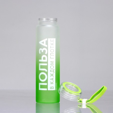 Water bottle "benefits", 500 ml, glass-2