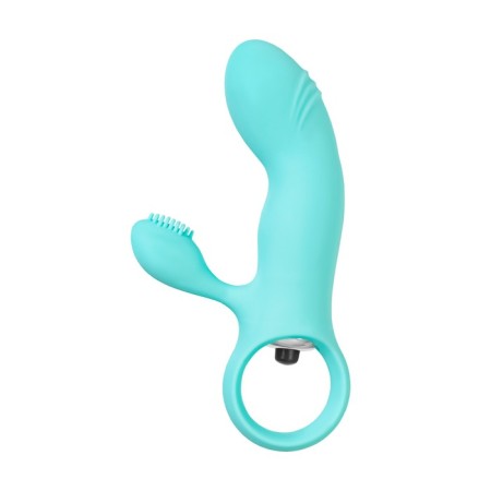 Willy Eromantica double stimulation vibrator, 12 cm, silicone, mint color-4