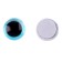 Elose -based eyes, set of 10 pcs., Size 1 pc. - 6 mm, blue color with sparkles