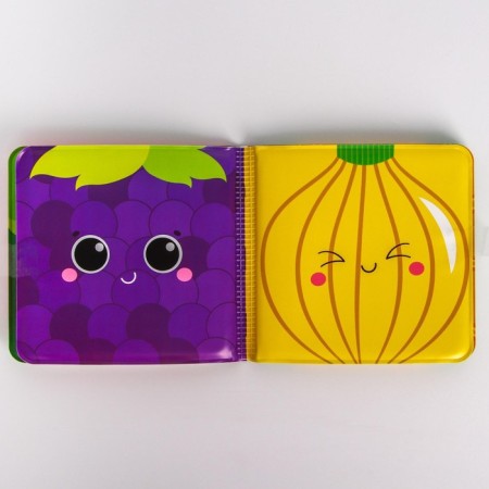 Book - a toy for the bath "Fruits and vegetables", I crush me-6