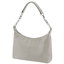Women's bag B2809-23110, light gray, artificial leather, 27x9x16 cm