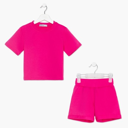 Kit for children (T-shirt, shorts) KAFTAN "BASIC Line" size 36 (134-140), pink color-6