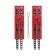 The shackles of Pecado BDSM, soft, with two rifle straps, genuine leather, red-black