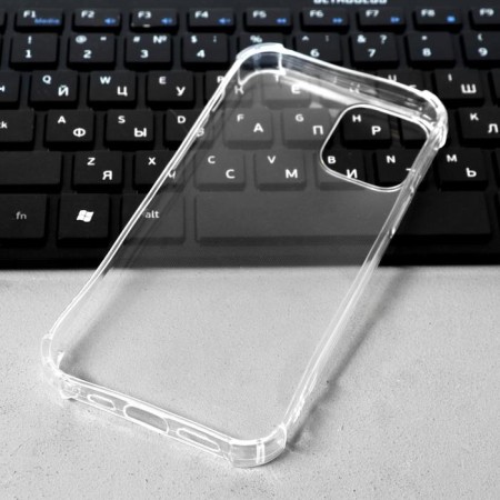 Luazon cover for the iPhone 12/12 Pro, 6.1 ", silicone, anti -suggestion, transparent-1