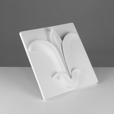 Gypsum figure ornament: lotus flower, 32 x 36 x 6 cm