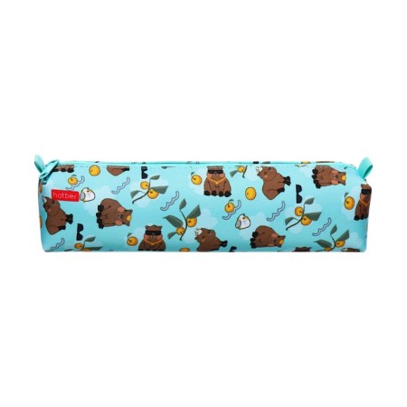 Penal soft, 1 compartment, quadro, 45 x 210 mm, Hatber "Really steep capibar" Green NPK_62154-1