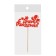 Topper for the cake wooden "Happy Birthday", balls