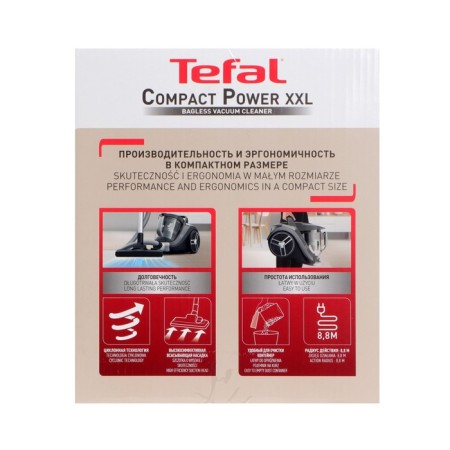 Vacuum cleaner Tefal TW4853EA, 550 W, 2.5 l, black/red-19