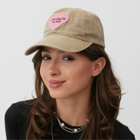 Women's cap Minaku "OFR.PARIS", beige color, rr 54-56