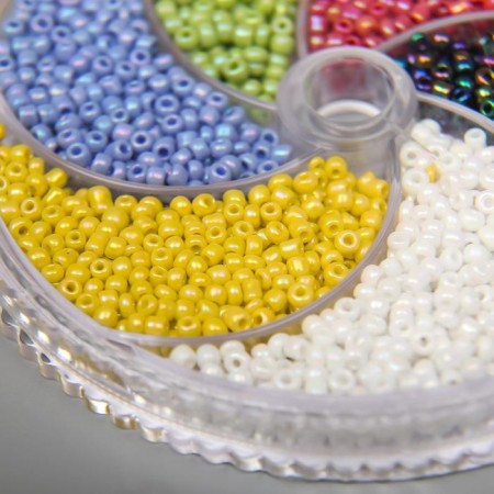 A set of beads for needlework "Zlatka No. 4" 6 colors, 11/0, gasoline-2