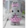 Silicone form for soap "Bunny in a skirt and with a bow"