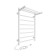 The electric heated towel "Sanprise" Aurora P8, 500x800 mm, left, white