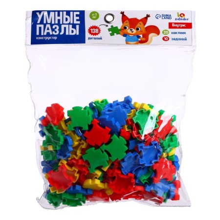 Constructor training "Smart Puzzles", 138 details, a set of cards-7