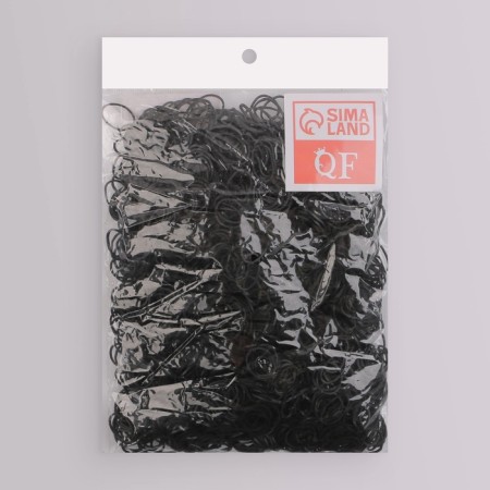 Silicone gum for hair, set, d = 1.5 cm, 100 g, black color-4