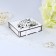 Casket for the ring "openwork", white, 10x9.5x2.6 cm