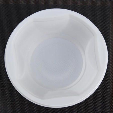 Plastic disposable soup, 600 ml, white color-2