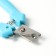 Small side claws with straight handles, a hole of 9 mm, blue