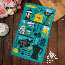 Kitchen towel “Happiness is”, 35x60 cm