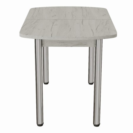 Jazz table, 700x1100/1500chn770, oak craft white/chrome-2