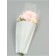 Packet stoop for flowers, "feelings", 28x8x44 ± 1cm, white
