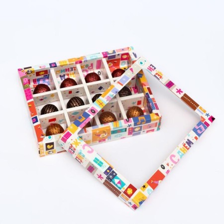 Box for sweets, 12 pcs, "Happy Birthday", 19 x 15 x 3.6 cm-1