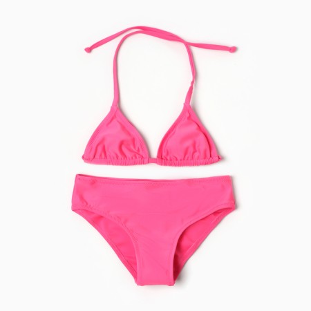 Separate swimsuit for girls, pink color, height 104-110 cm