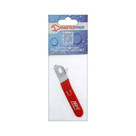 Maste-knob for the ball crane Masterprof, reinforced, 1/2 "-3/4", rubberized, red