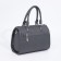 Women's bag El Masta with a zipper, external pocket, long belt, graphite color
