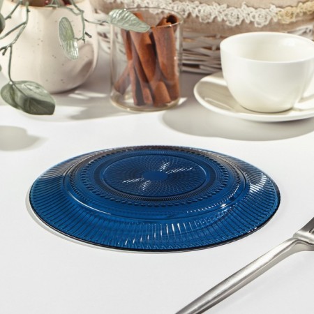 Dessert plate "Luiza", d = 19 cm, color London Topaz-2