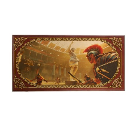 Backs "Ave Caesar", wooden board 50 x 50 cm, with a field for playing checkers-1