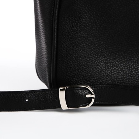 Women's backpack city, Textura, black color-5