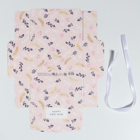 Folding Gift Box "New Year", 16.5 x 12.5 x 5 cm, New Year-5