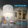 Lamp wall-flowing spot era OL54 WH, 85x80 mm, IP20, GX53, 15W, white color