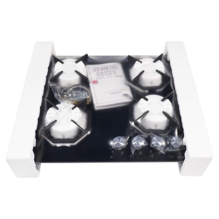 Hlect surface Maunfeld EGHG.64.2CB/G, gas, 4 burners, Black glass color-3