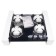 Hlect surface Maunfeld EGHG.64.2CB/G, gas, 4 burners, Black glass color