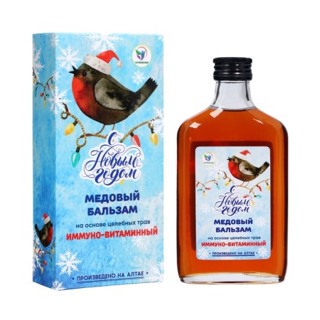New Year. New Year's honey balm Altai Immino-vitamin, 250 ml-1